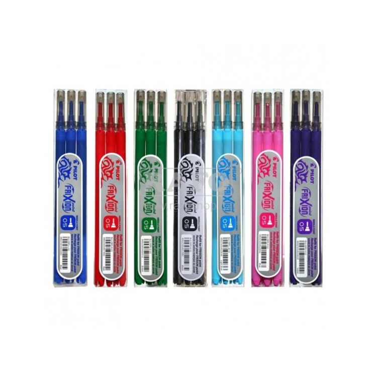 Picture of 2043 PILOT FRIXION ERASABLE INK REFILLS X3 FINE POINT 0.5